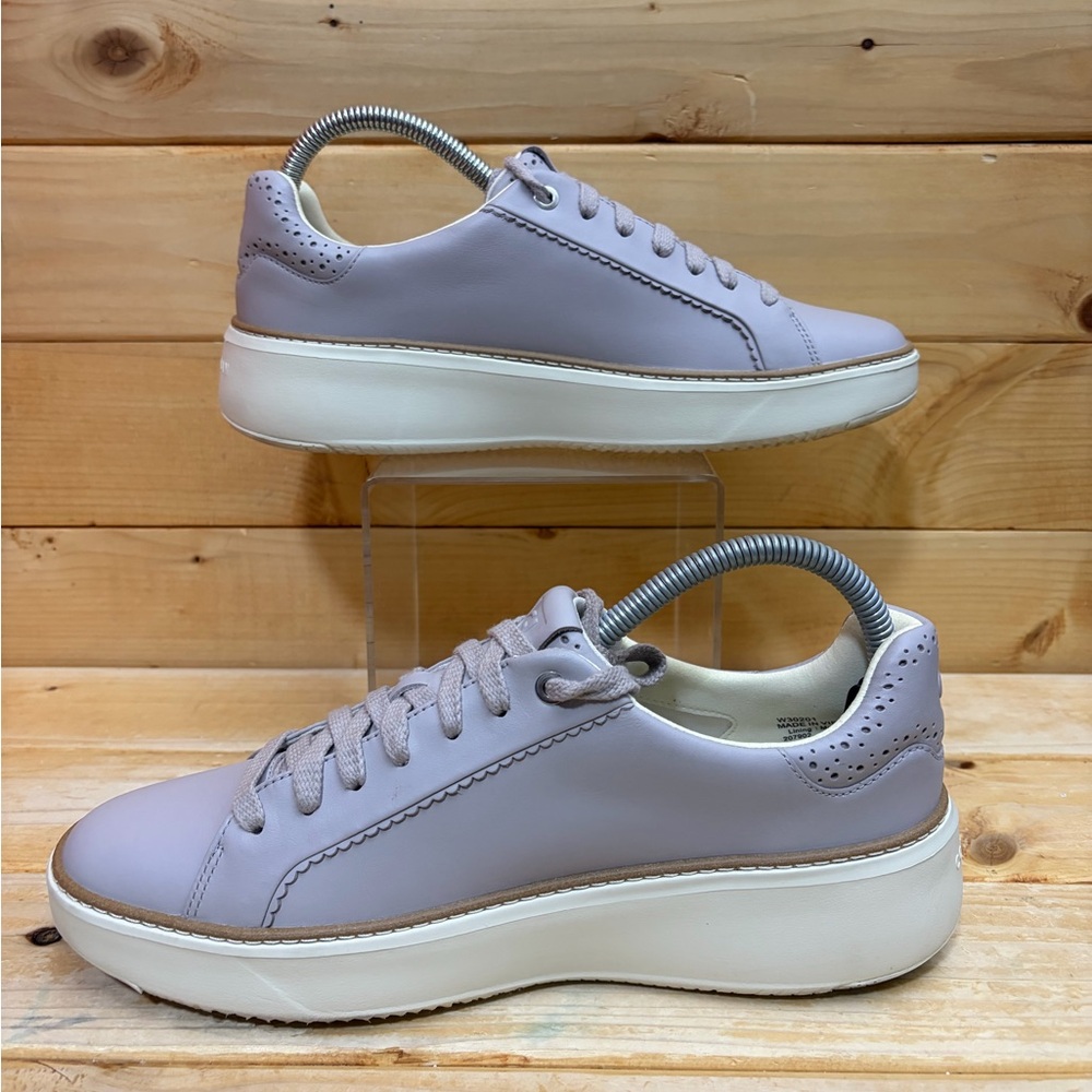 Cole Haan Grandseries Grand Pro Topspin Leather Platform Sneakers Womens 9 B - Picture 2 of 8